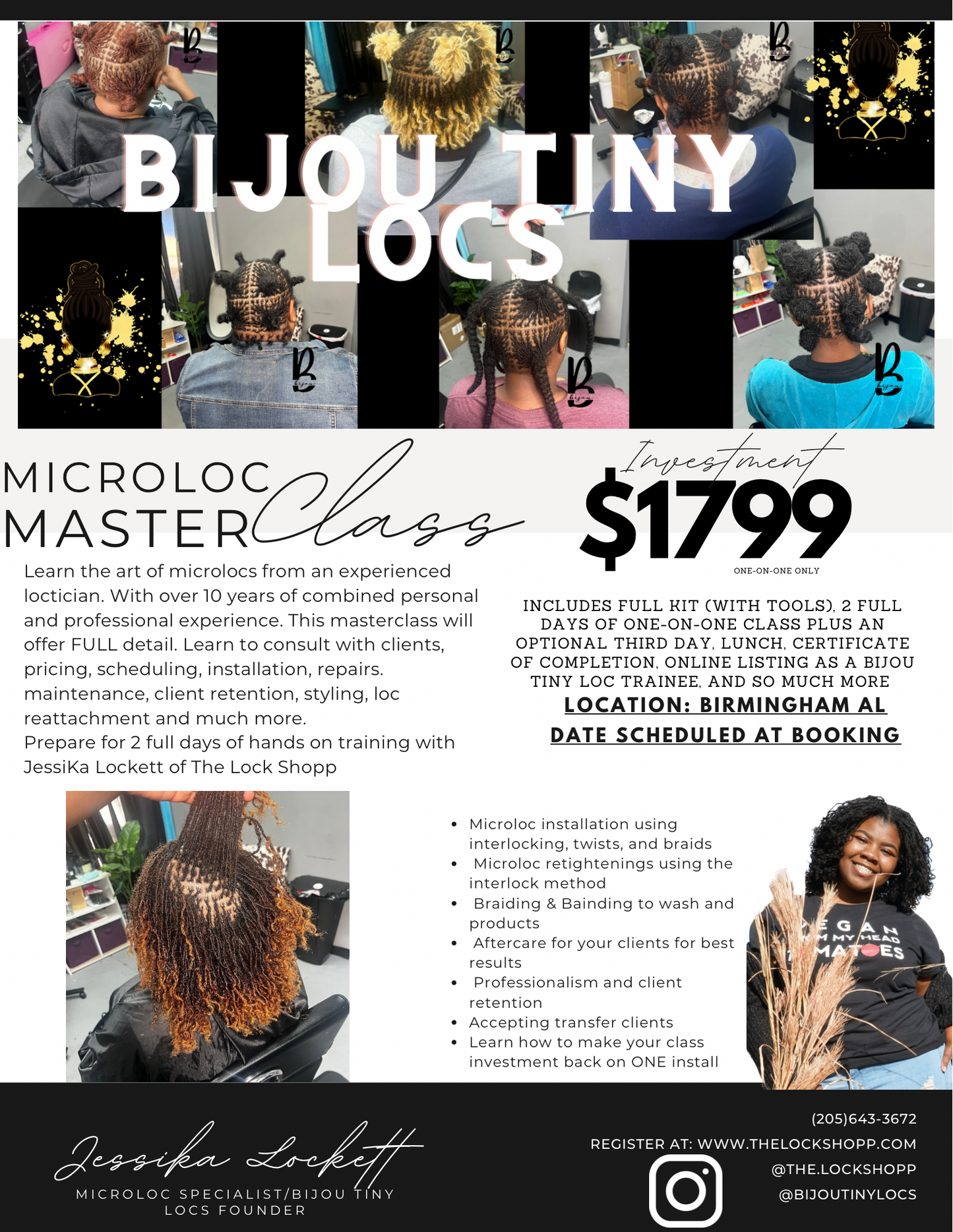 Bijou Tiny Loc Masterclass 1-on-1