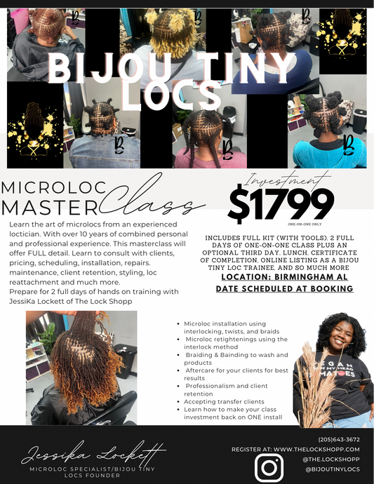 Bijou Tiny Loc Masterclass 1-on-1